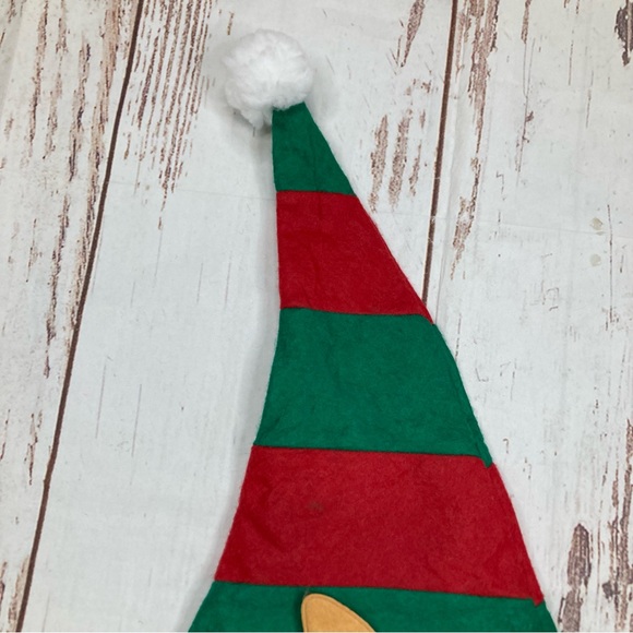 Christmas Elf Hat Felt Red & Green Sz OSFM - Picture 6 of 10